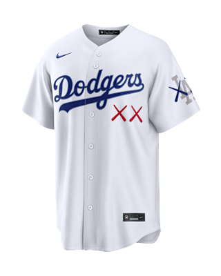 Los Angeles Dodgers Men's Nike x KAWS MLB Stadium Jersey. Nike.com